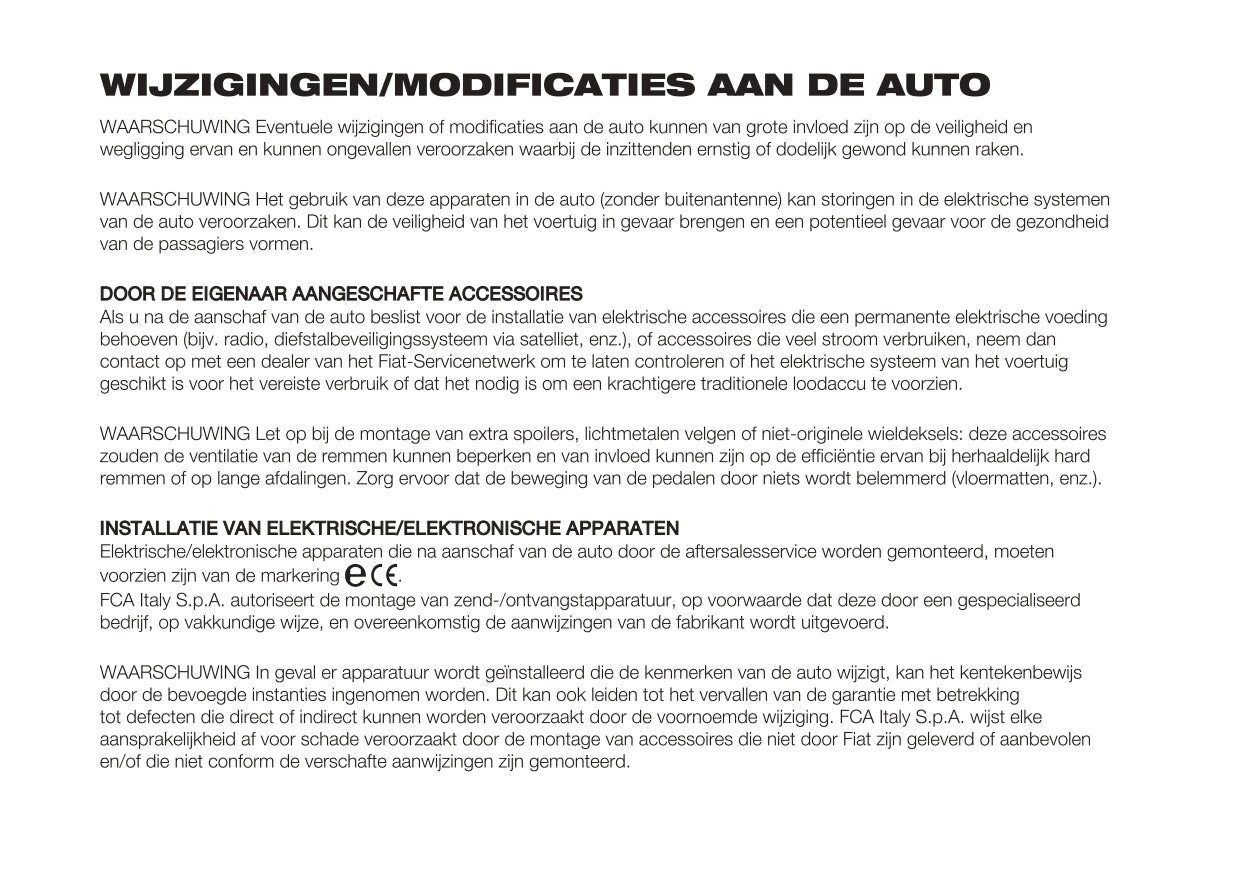 2023 Fiat 500/500C Bedienungsanleitung | Niederländisch