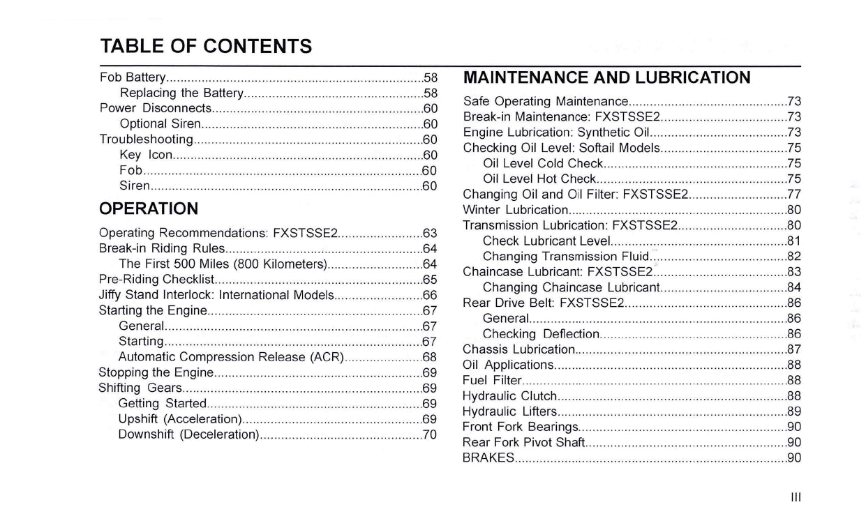 2008 Harley-Davidson FXSTSSE2 Owner's Manual | English