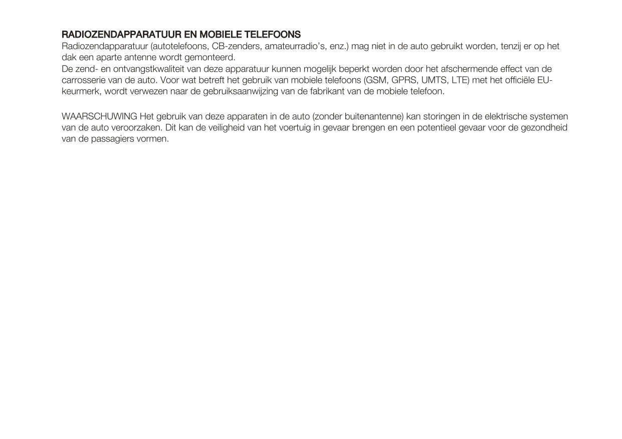 2023 Fiat Panda Owner's Manual | Dutch