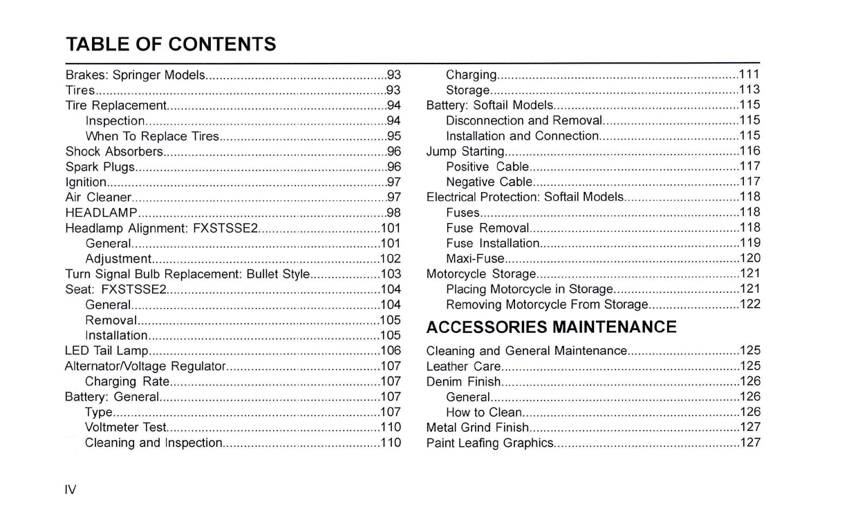 2008 Harley-Davidson FXSTSSE2 Owner's Manual | English