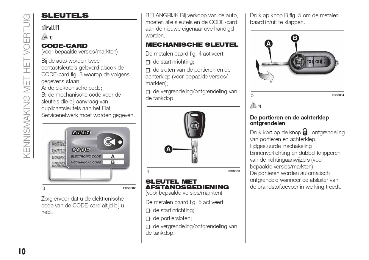 2017-2018 Fiat 500/500C Bedienungsanleitung | Niederländisch