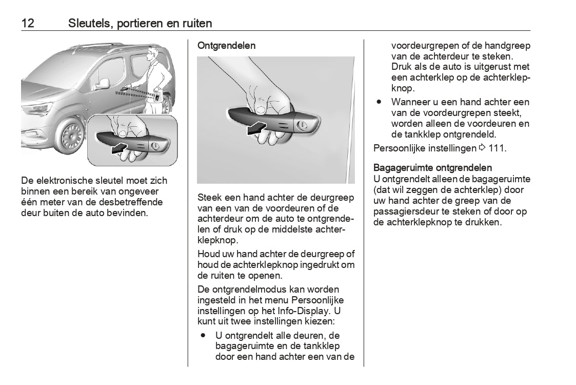 2023 Opel Combo Gebruikershandleiding | Nederlands