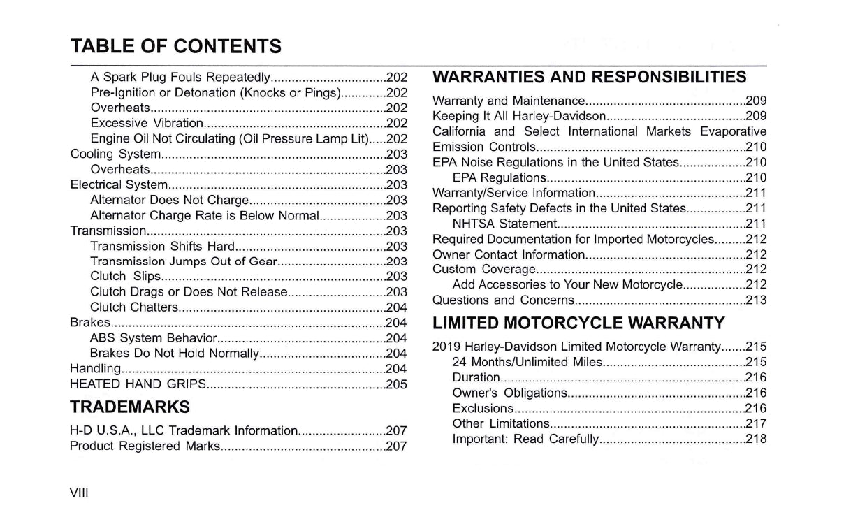2019 Harley-Davidson FLHTKSE Owner's Manual | English