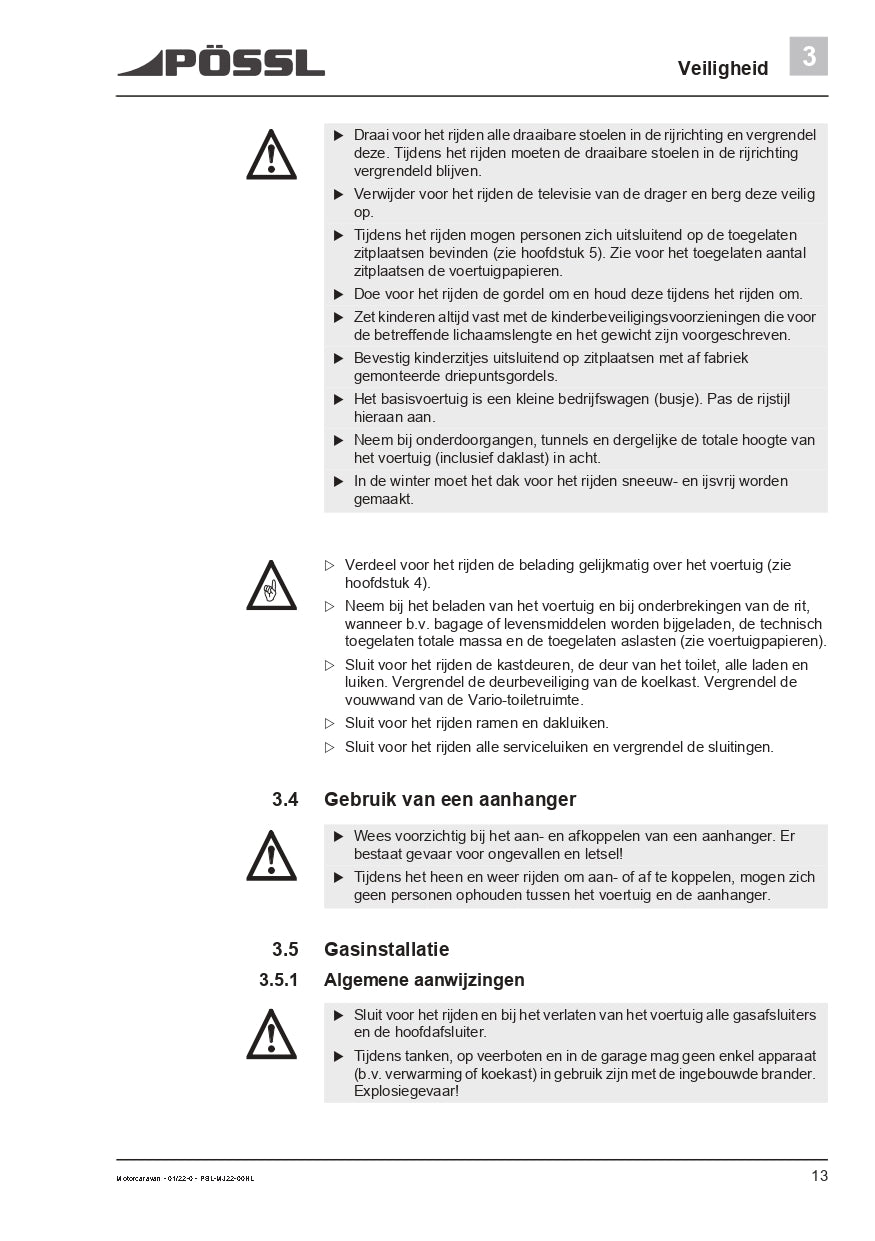 2019-2022 Pössl 2WIN Plus Gebruikershandleiding | Nederlands
