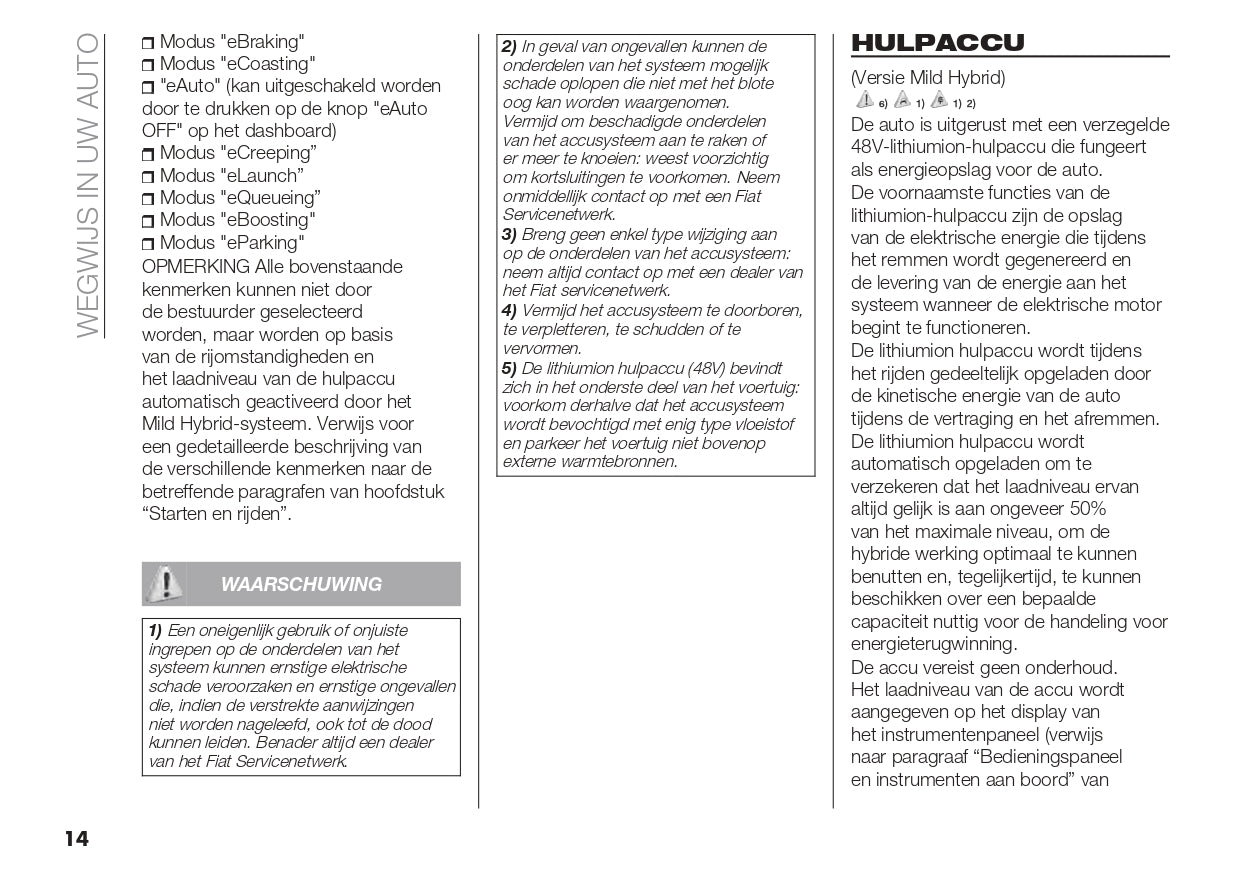 2022-2023 Fiat Tipo Bedienungsanleitung | Niederländisch