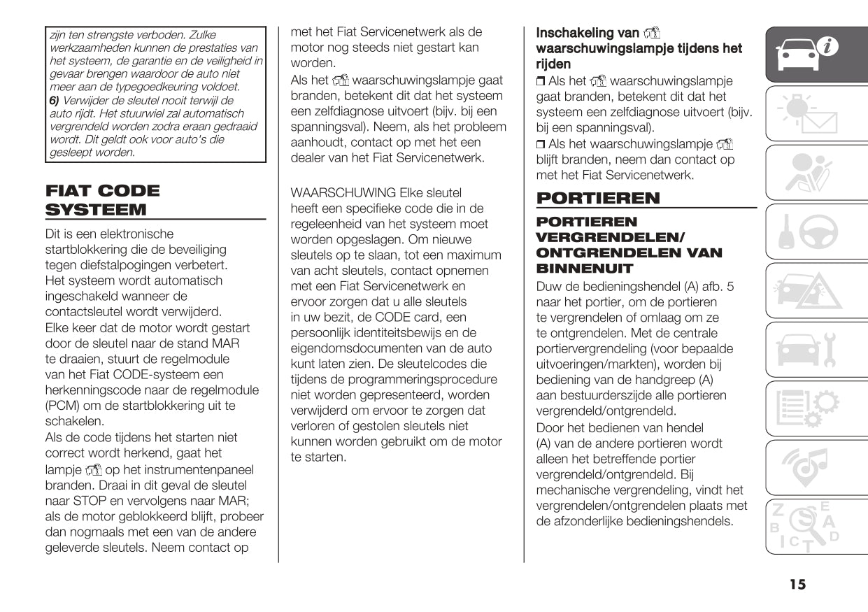 2023 Fiat Panda Owner's Manual | Dutch