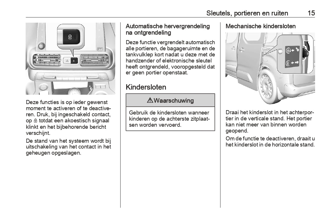 2023 Opel Combo Gebruikershandleiding | Nederlands
