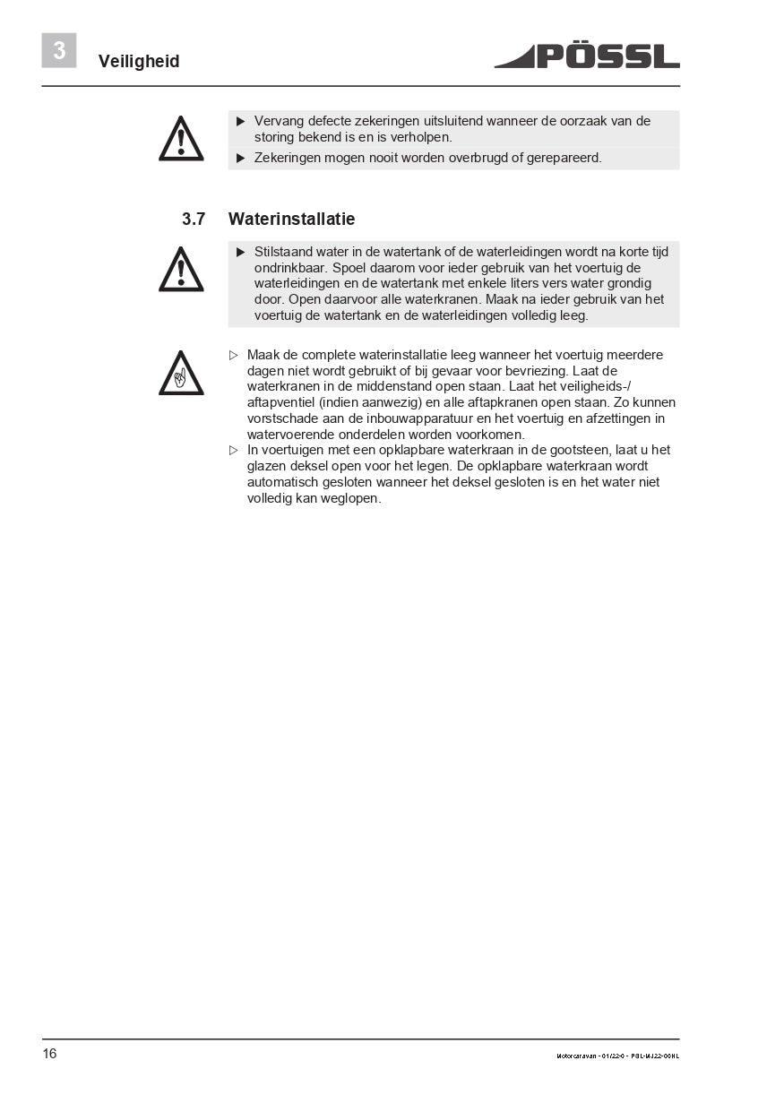 2019-2022 Pössl 2WIN Plus Gebruikershandleiding | Nederlands
