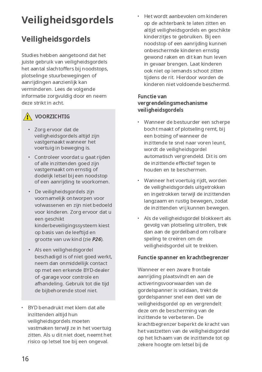 2023-2024 BYD Dolphin Gebruikershandleiding | Nederlands