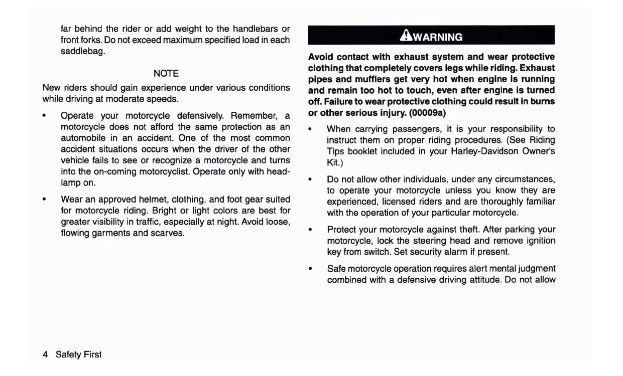 2009 Harley-Davidson FXSTSSE3 Owner's Manual | English