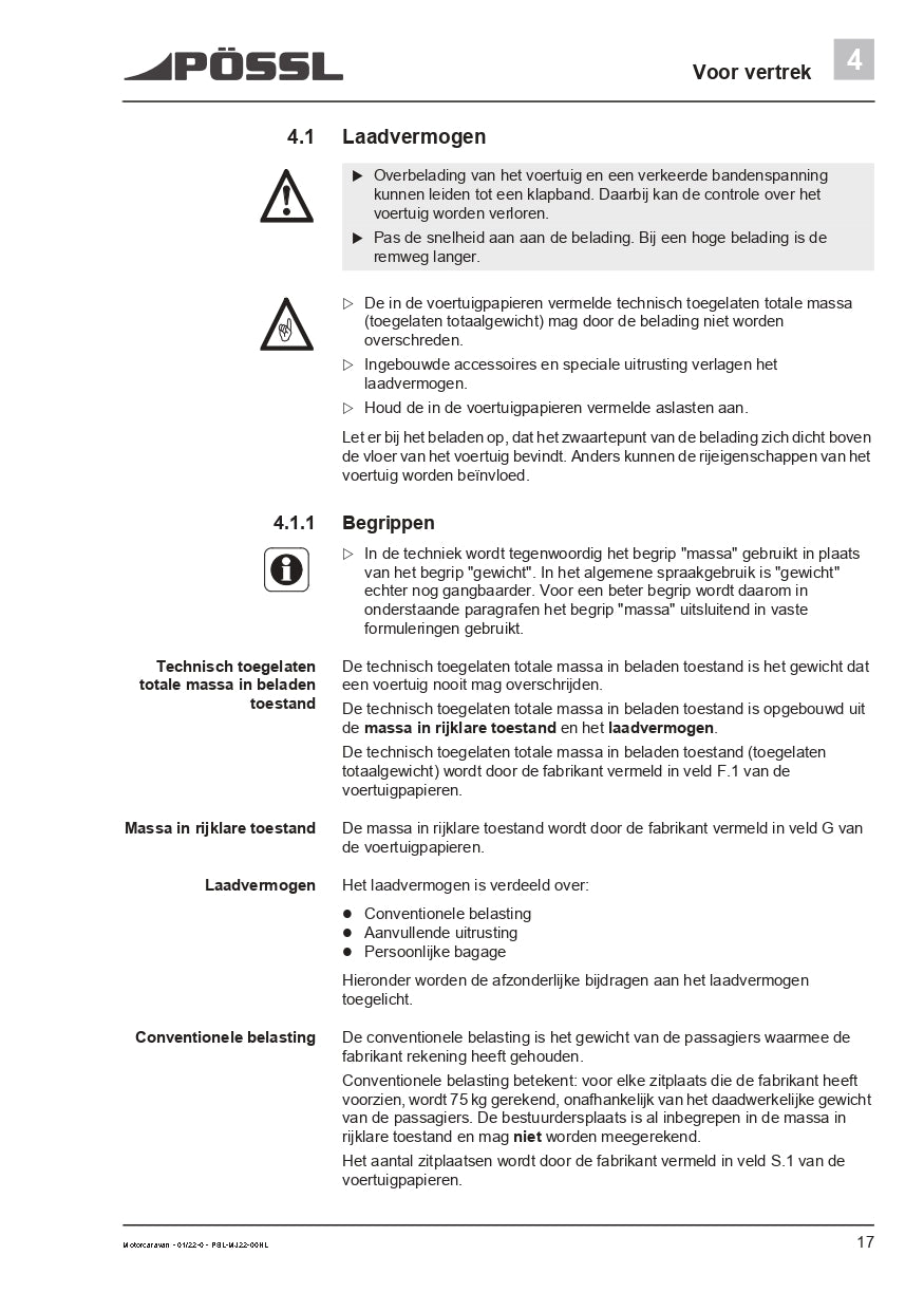2019-2022 Pössl 2WIN Plus Gebruikershandleiding | Nederlands
