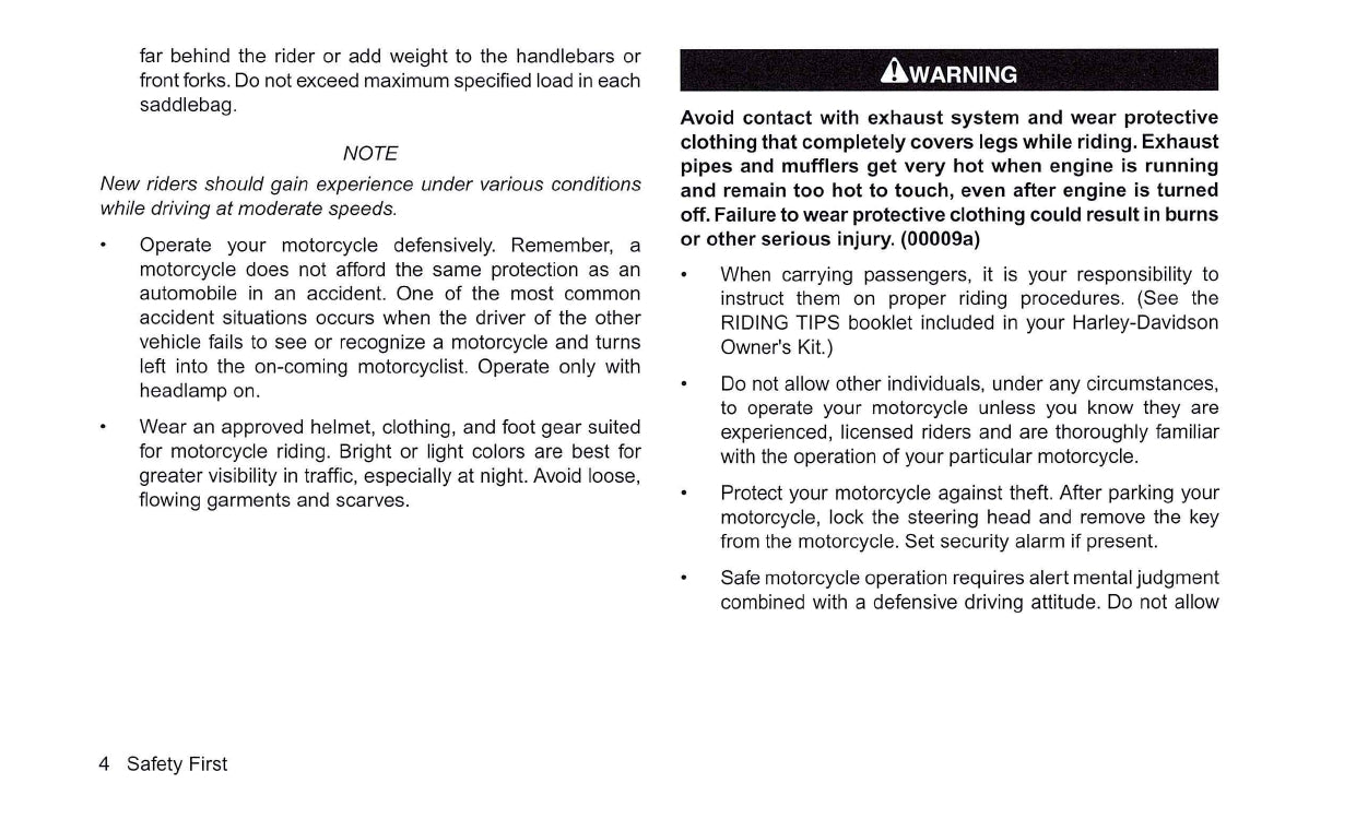 2011 Harley-Davidson VRSC Owner's Manual | English