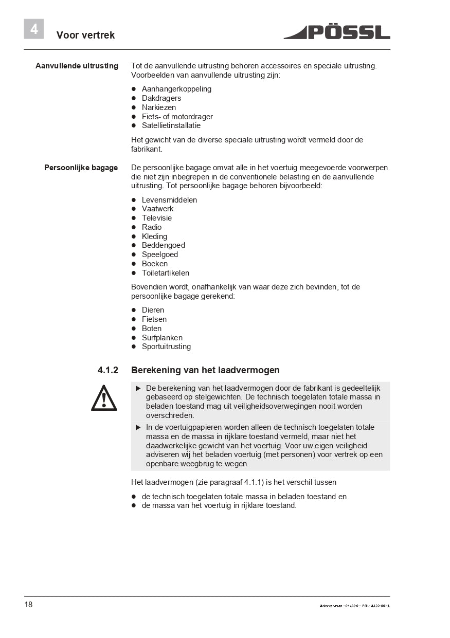 2019-2022 Pössl 2WIN Plus Gebruikershandleiding | Nederlands