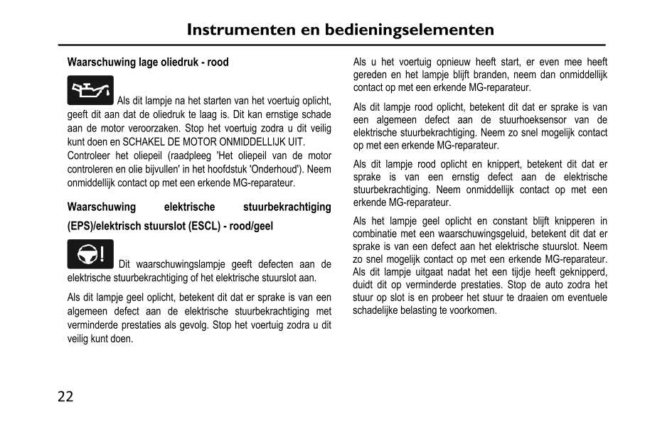 2020-2023 MG Ehs PHEV Bedienungsanleitung | Niederländisch