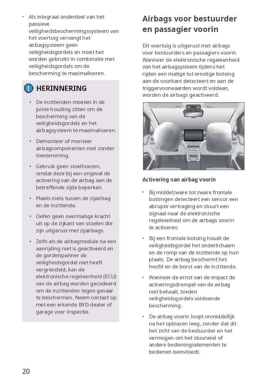 2023-2024 BYD Dolphin Gebruikershandleiding | Nederlands