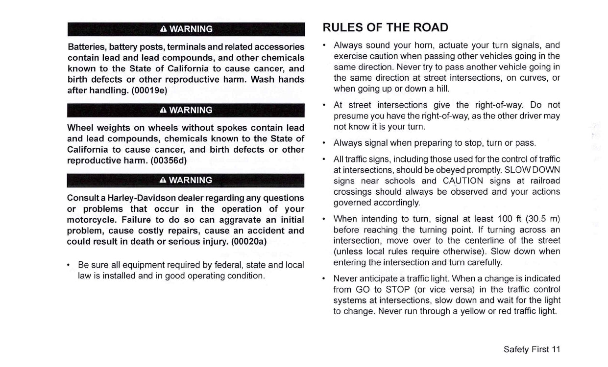 2008 Harley-Davidson FXSTSSE2 Owner's Manual | English