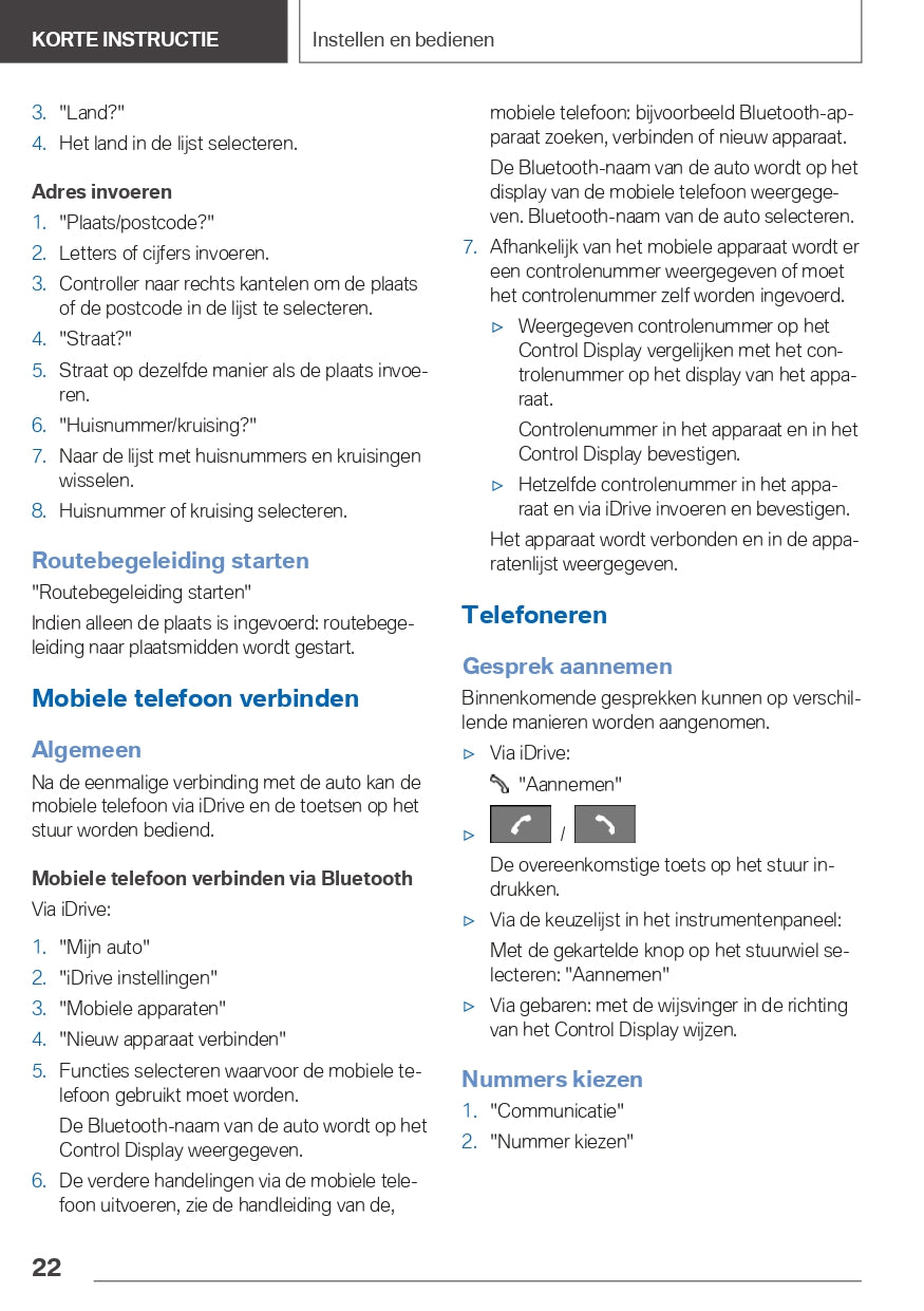 2020-2021 BMW X3 Owner's Manual | Dutch