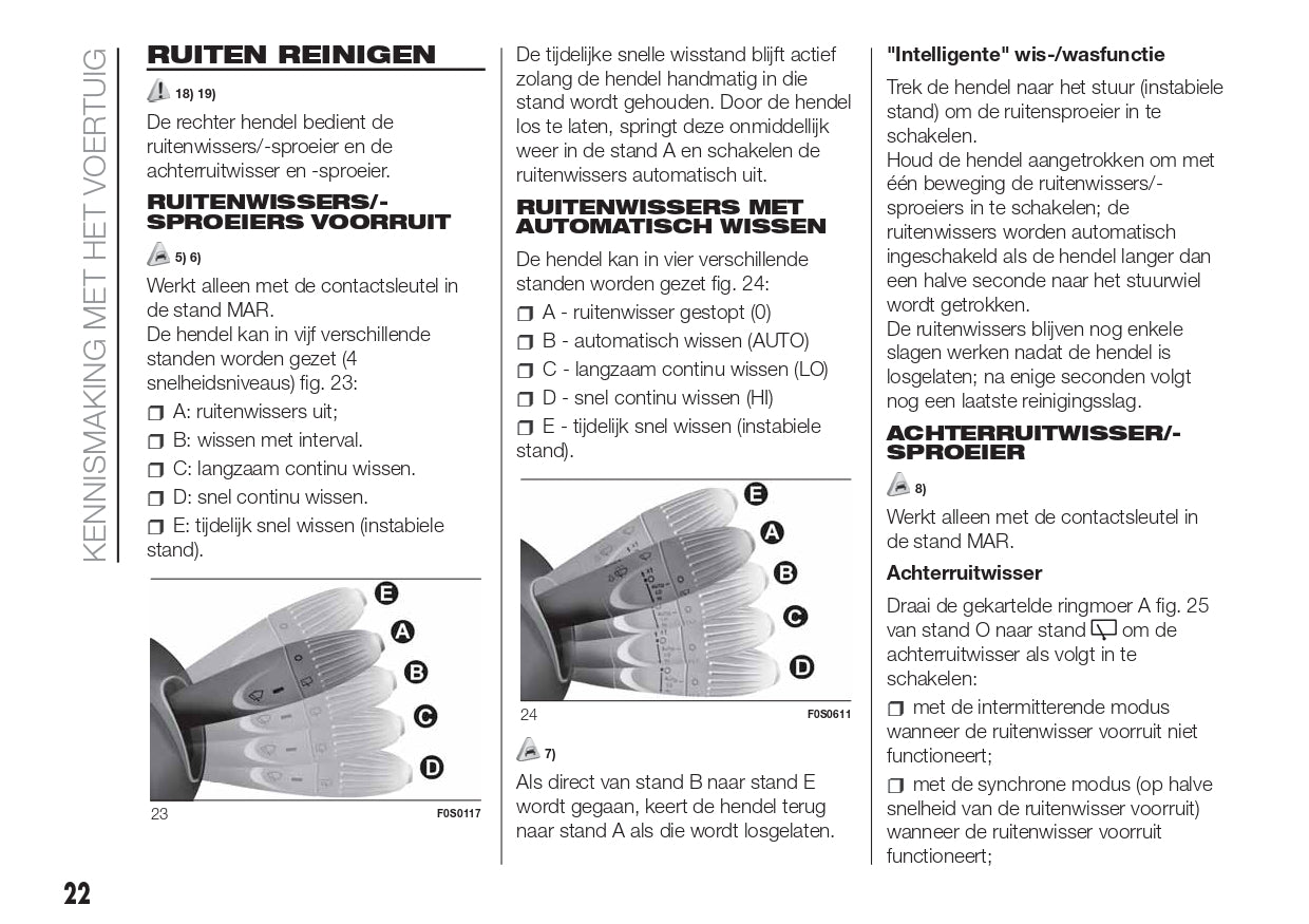 2017-2018 Fiat 500/500C Bedienungsanleitung | Niederländisch