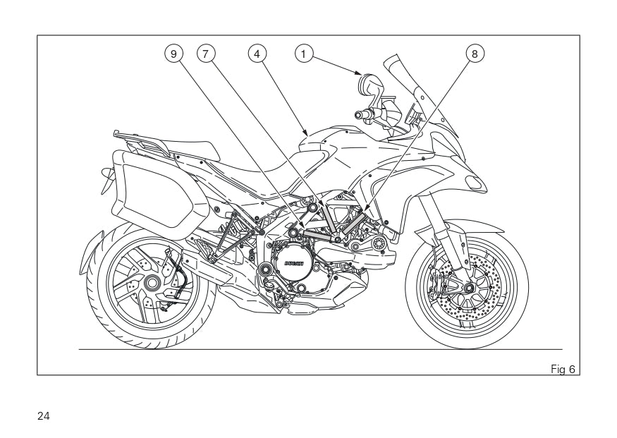 2014 Ducati Multistrada 1200S Touring Bedienungsanleitung