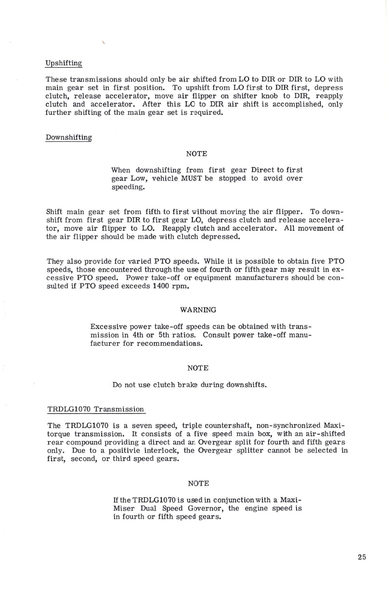 Mack MC/MR Owner's Manual | English