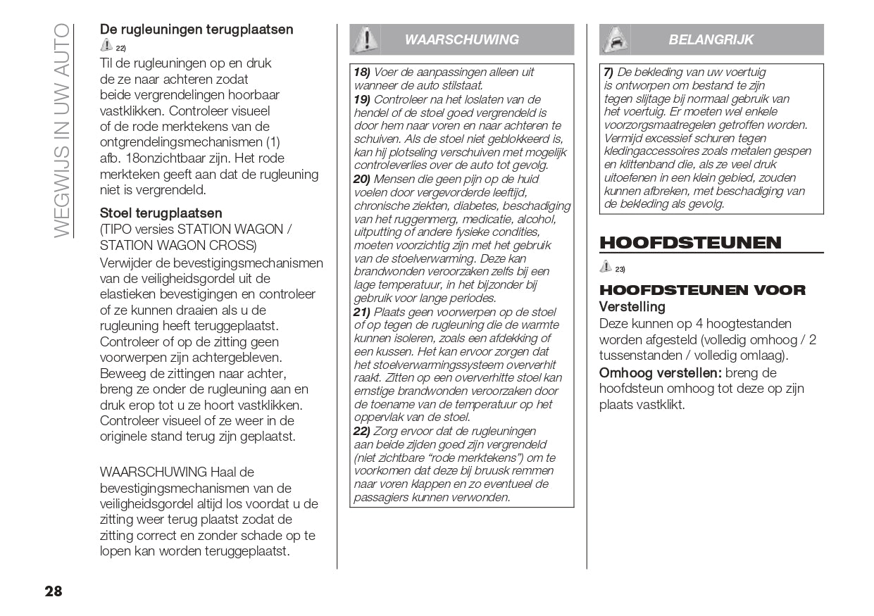 2022-2023 Fiat Tipo Bedienungsanleitung | Niederländisch