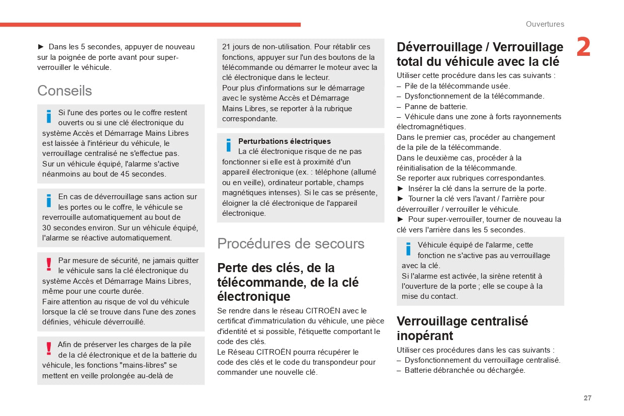 2022-2024 Citroën C3 Manuel du propriétaire | Français