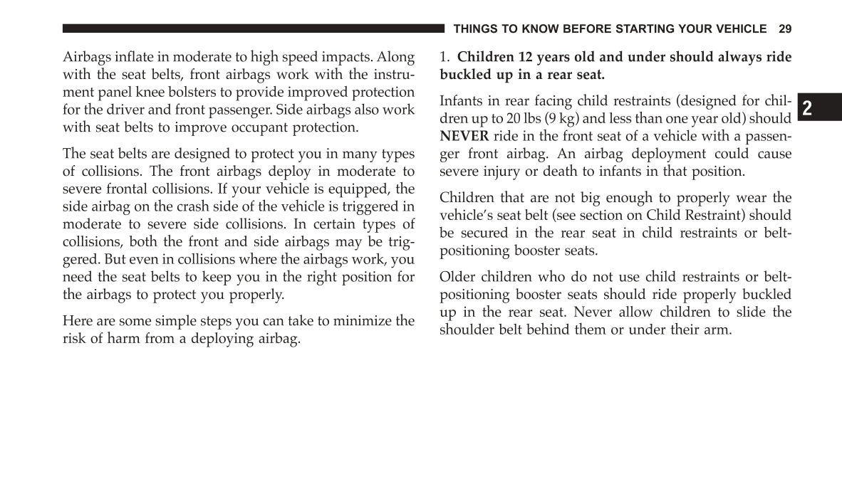 2004 Dodge Neon SRT-4 Bedienungsanleitung | Englisch