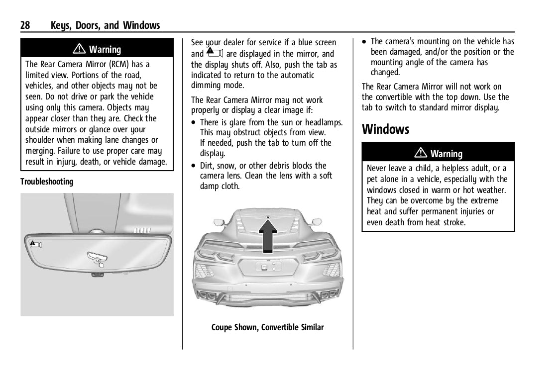 2024 Chevrolet Corvette Manuel du propriétaire | Anglais