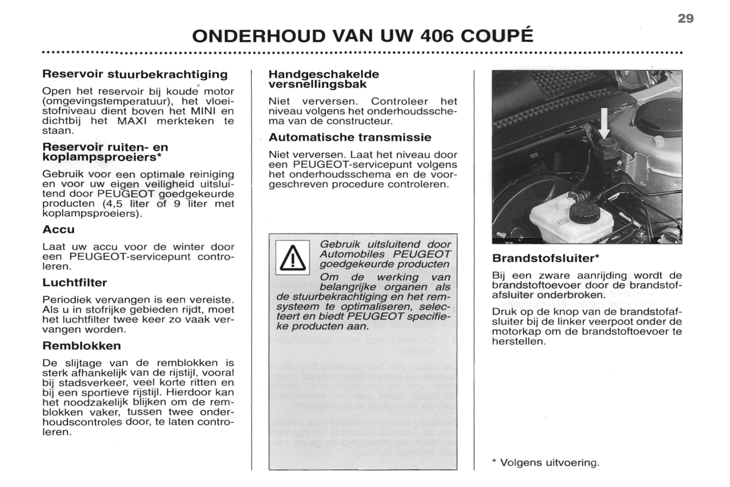 1998-2000 Peugeot 406 Coupé Manuel du propriétaire | Néerlandais