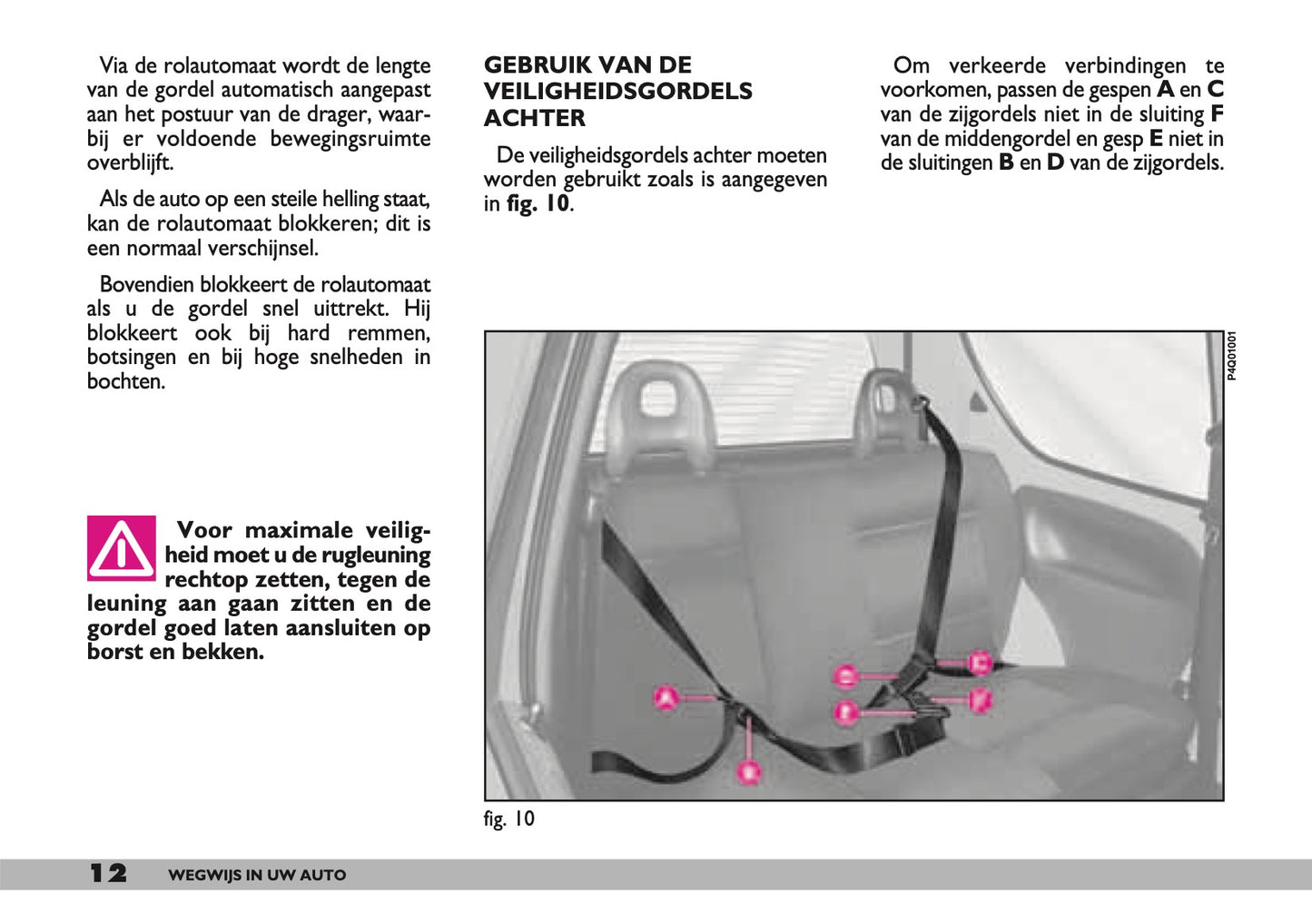 2001-2004 Fiat Seicento Manuel du propriétaire | Néerlandais