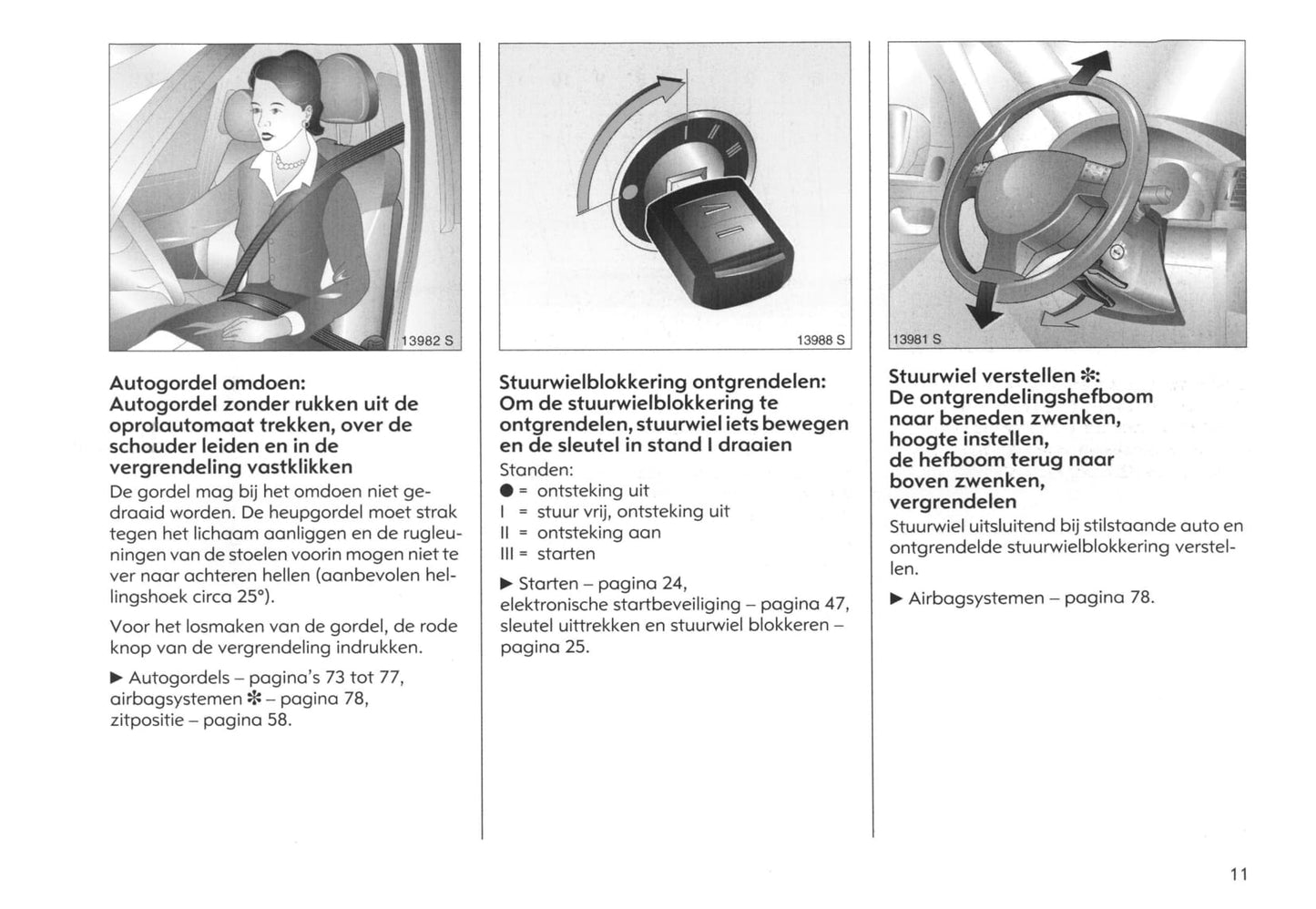 2003-2005 Opel Meriva Gebruikershandleiding | Nederlands