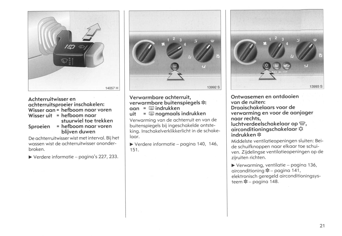 2003-2005 Opel Meriva Gebruikershandleiding | Nederlands