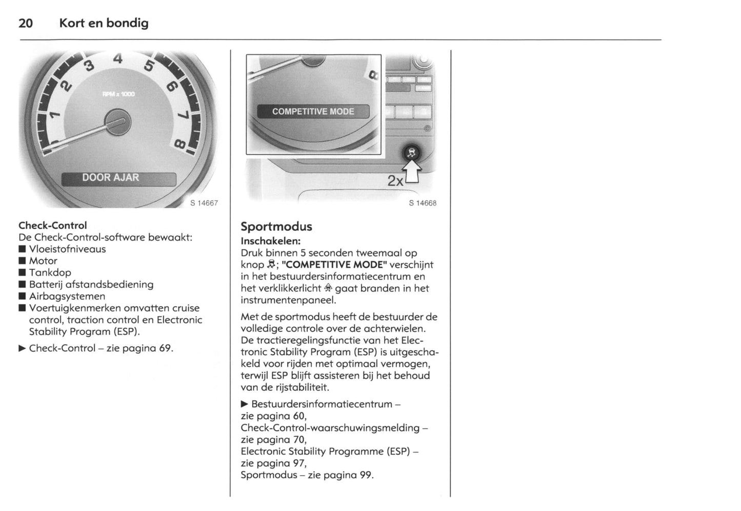 2007-2009 Opel GT Gebruikershandleiding | Nederlands