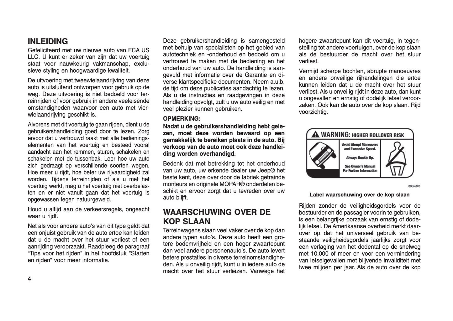 2016-2017 Jeep Cherokee Gebruikershandleiding | Nederlands