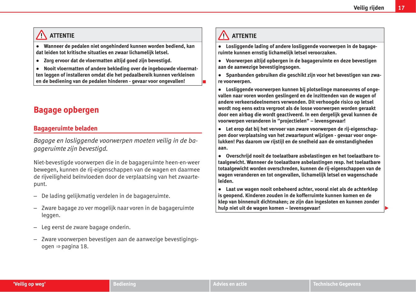 2014-2015 Seat Altea XL Owner's Manual | Dutch