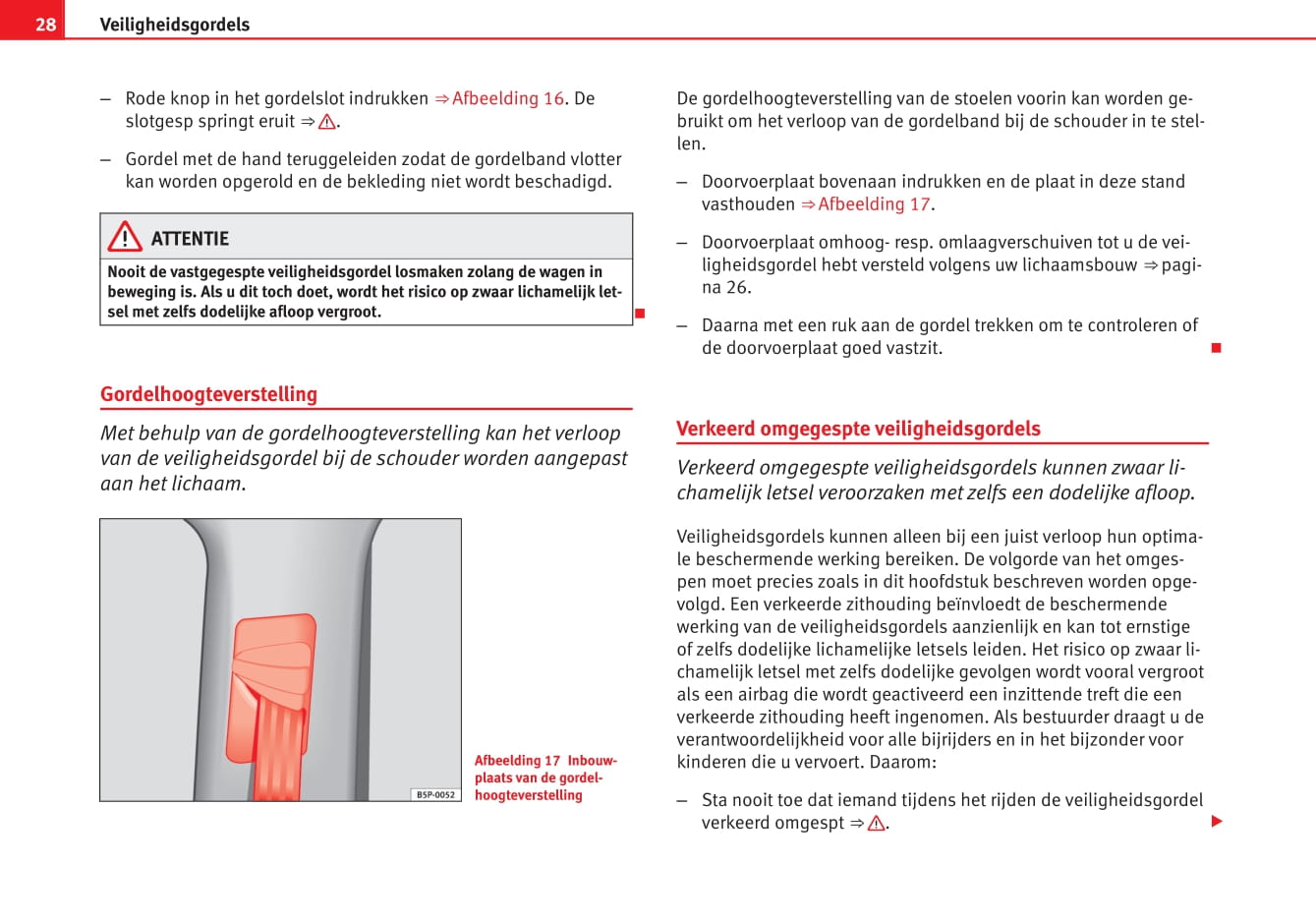 2014-2015 Seat Altea XL Owner's Manual | Dutch