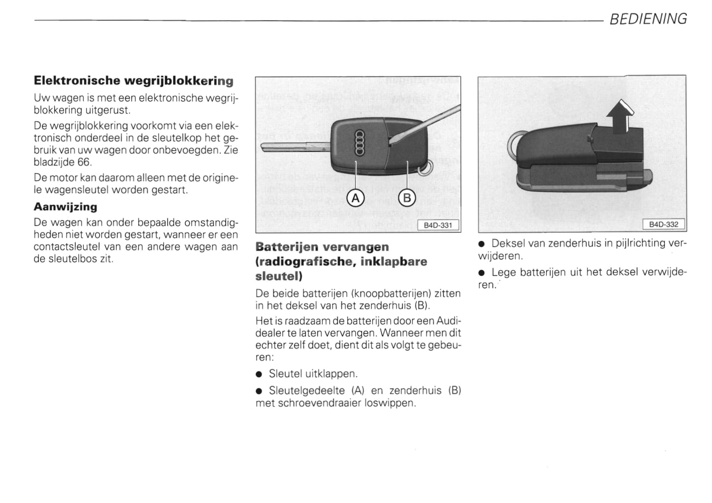 1999-2006 Audi TT Roadster Manuel du propriétaire | Néerlandais