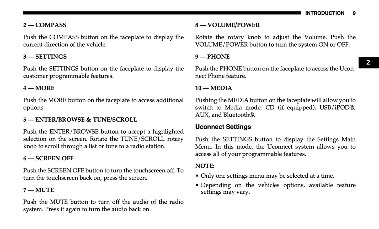Uconnect 3 With 5-Inch Display Owner's Manual