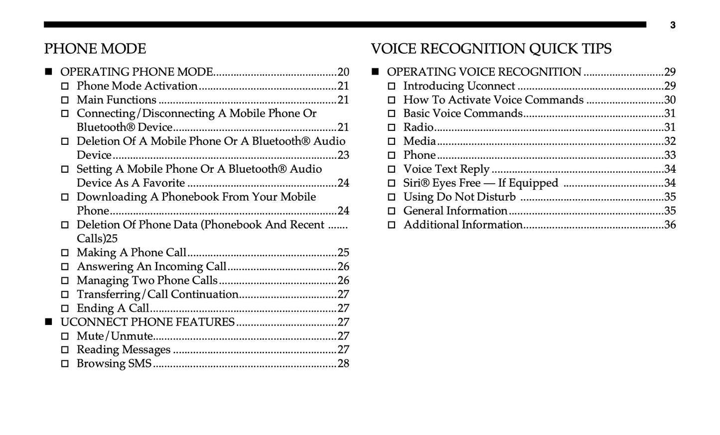 Uconnect 3 With 5-Inch Display Owner's Manual