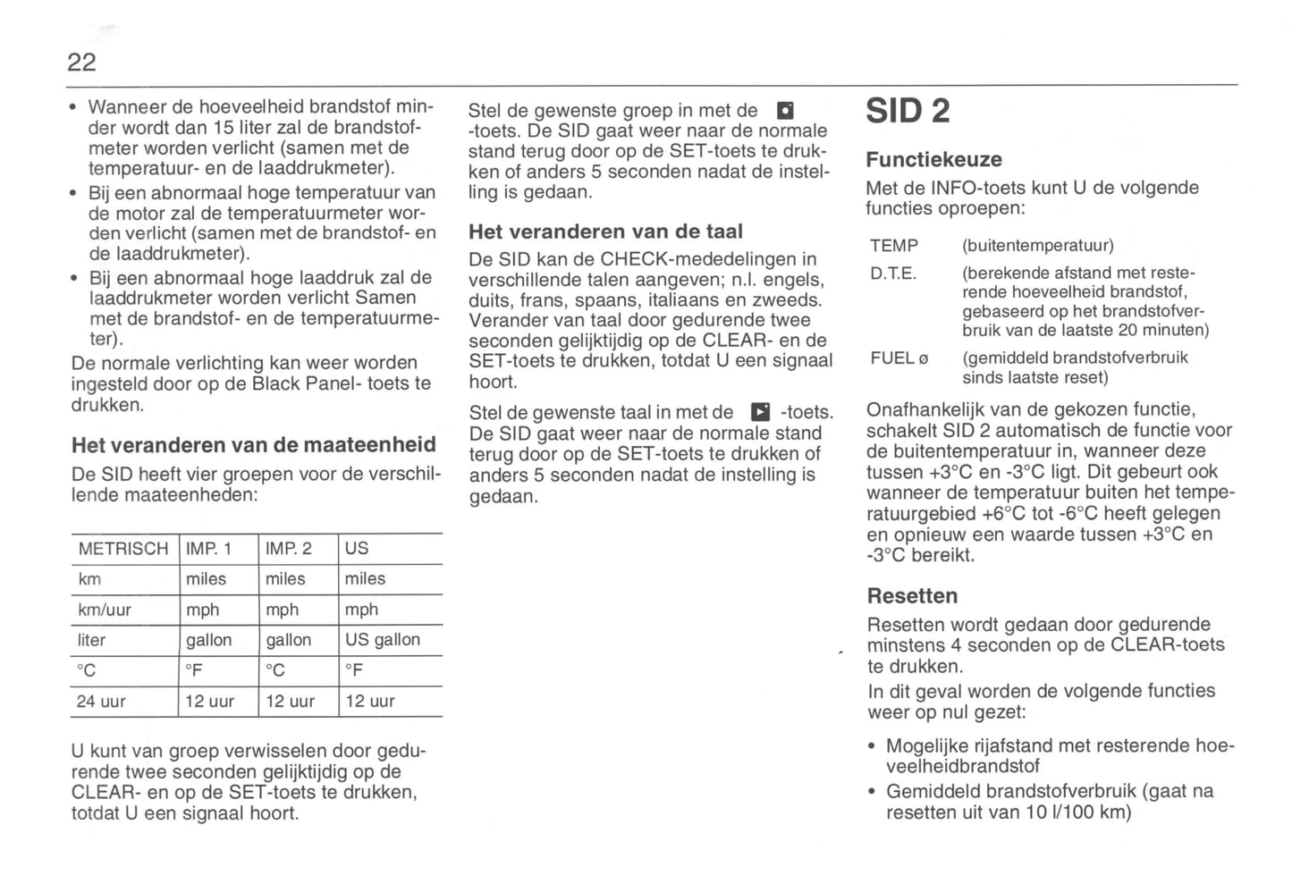1993-1998 Saab 900 Gebruikershandleiding | Nederlands