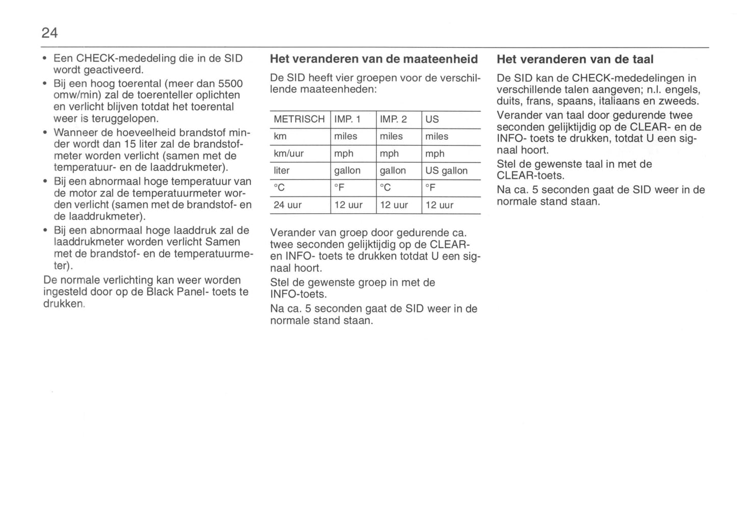 1993-1998 Saab 900 Gebruikershandleiding | Nederlands