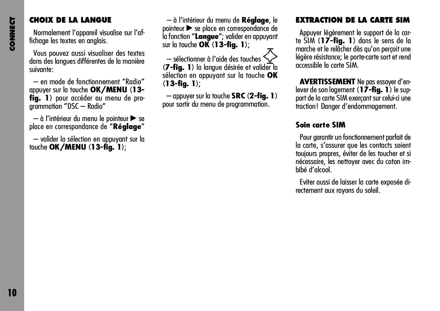 Alfa Romeo Connect-Navigateur-Connect Nav Guide d'utilisation 2004 - 2007