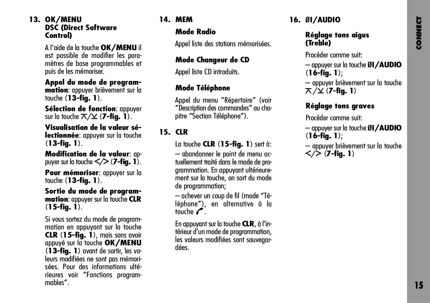 Alfa Romeo Connect-Navigateur-Connect Nav Guide d'utilisation 2004 - 2007