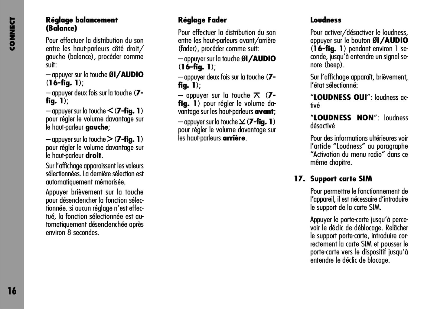 Alfa Romeo Connect-Navigateur-Connect Nav Guide d'utilisation 2004 - 2007