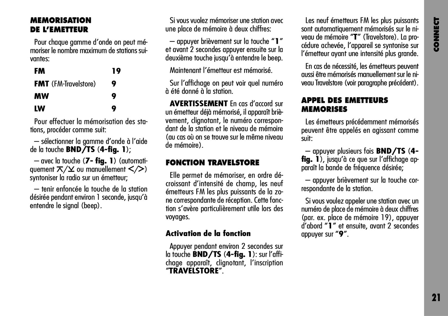 Alfa Romeo Connect-Navigateur-Connect Nav Guide d'utilisation 2004 - 2007