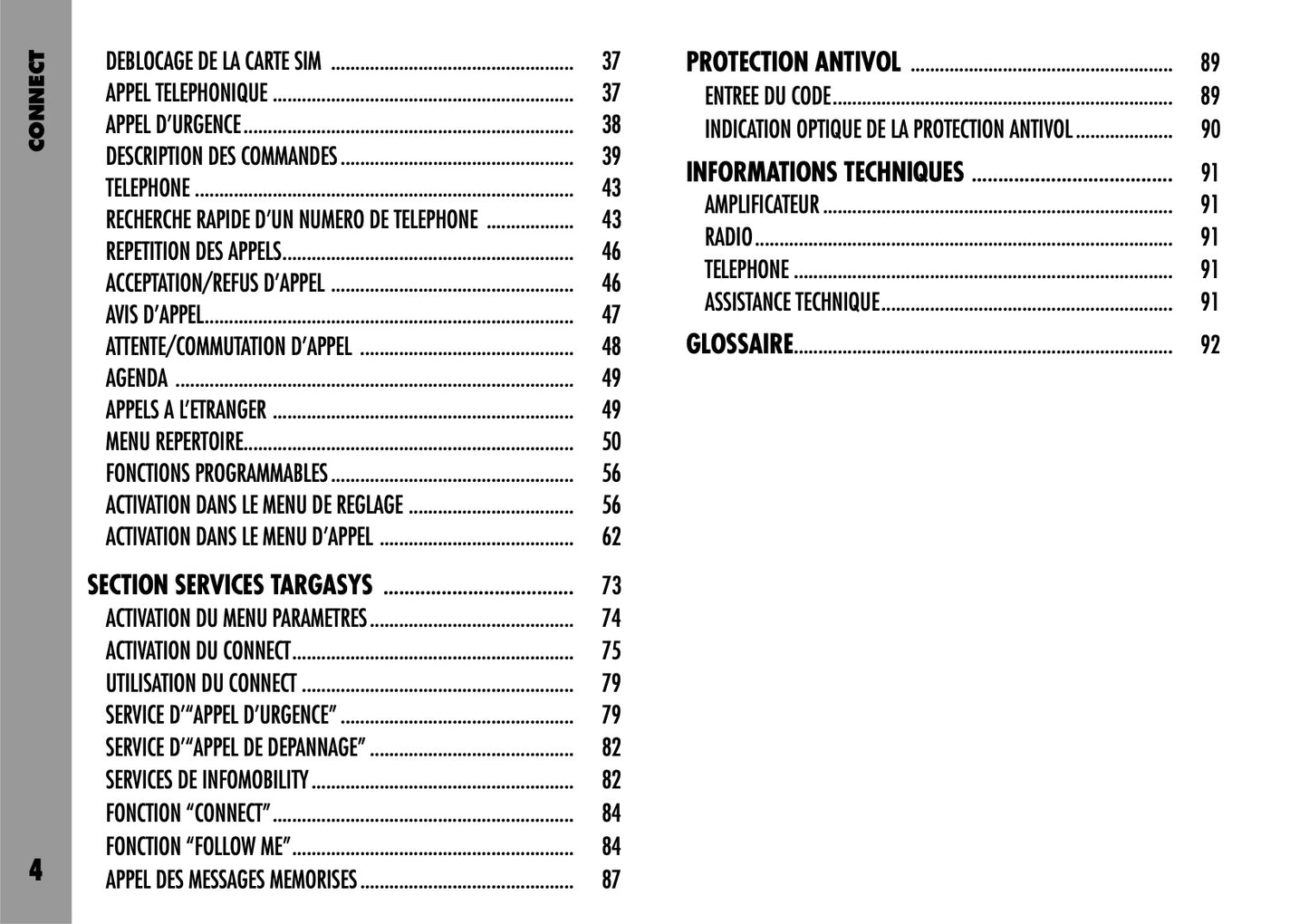 Alfa Romeo Connect-Navigateur-Connect Nav Guide d'utilisation 2004 - 2007