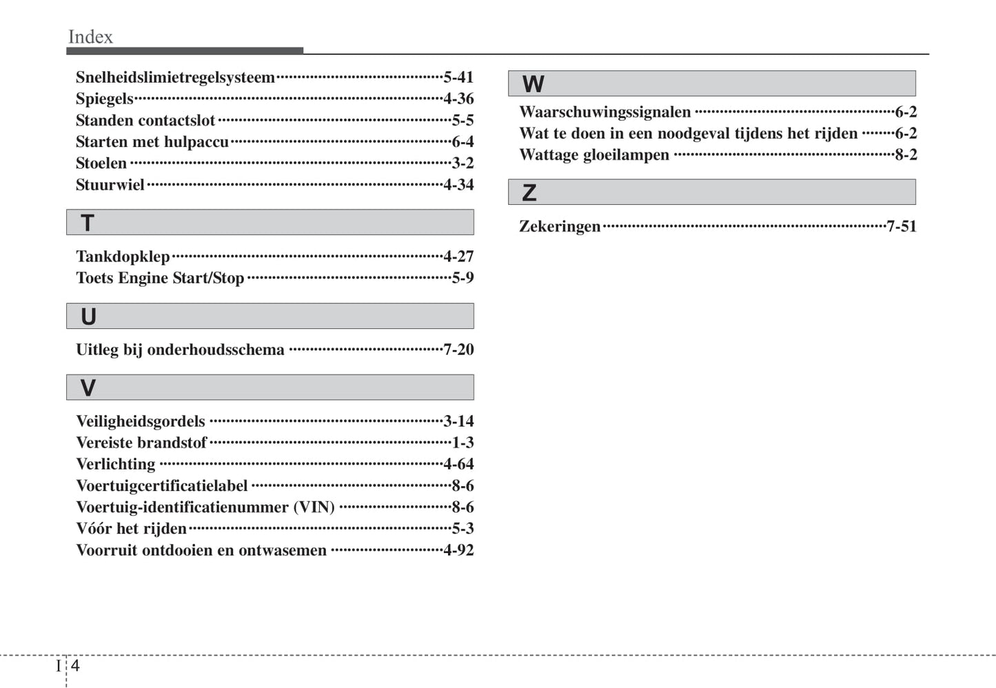 2009-2015 Kia Venga Manuel du propriétaire | Néerlandais