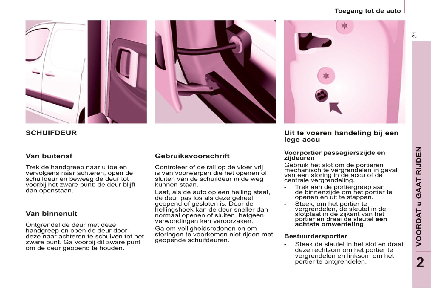 2013 Peugeot Partner Bedienungsanleitung | Niederländisch