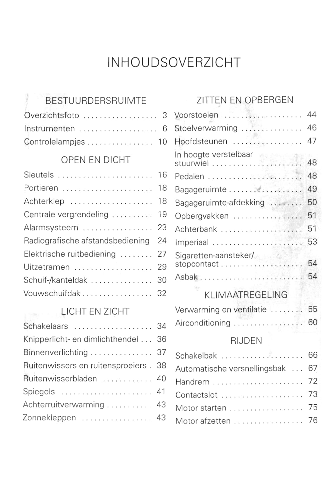 1998-2005 Volkswagen Lupo Gebruikershandleiding | Nederlands