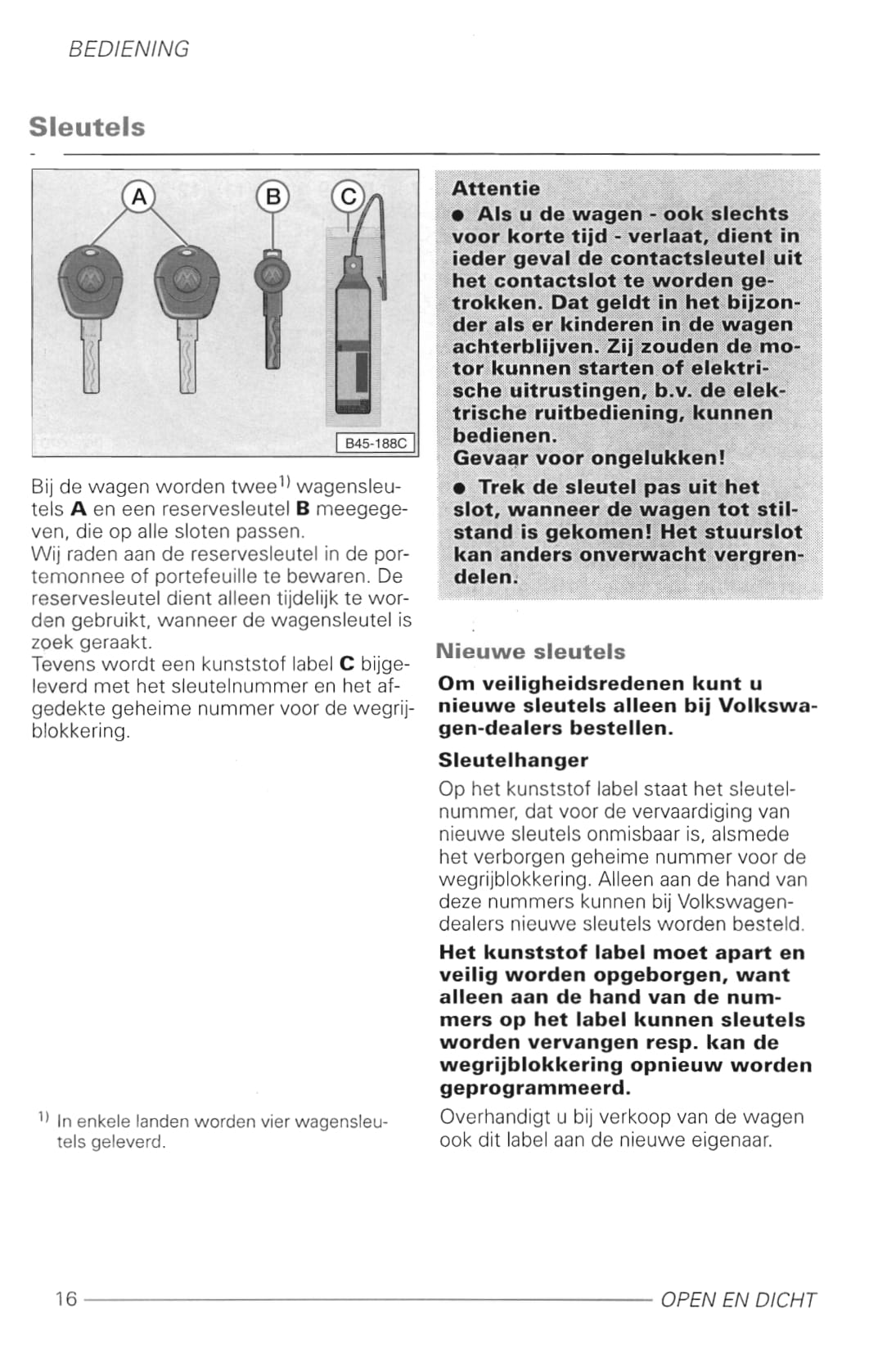1998-2005 Volkswagen Lupo Gebruikershandleiding | Nederlands